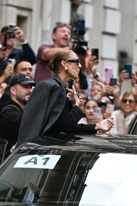 Céline Dion auf dem Weg zu ihrem Konzert in Paris