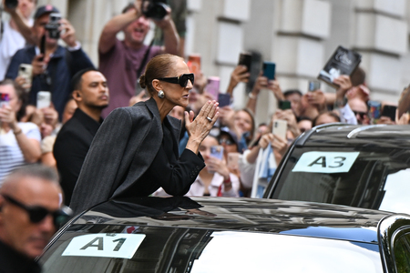 Céline Dion auf dem Weg zu ihrem Konzert in Paris
