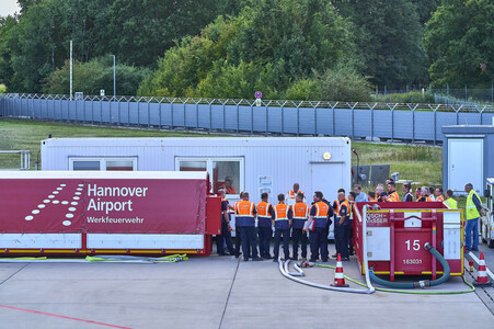 Flugunfall-Übung auf dem Hannover Airport