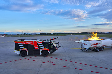 Flugunfall-Übung auf dem Hannover Airport
