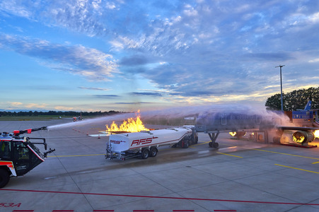 Flugunfall-Übung auf dem Hannover Airport