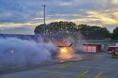 Flugunfall-Übung auf dem Hannover Airport