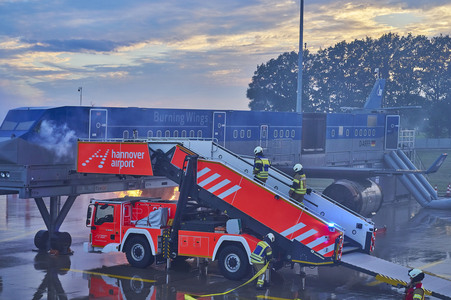Flugunfall-Übung auf dem Hannover Airport