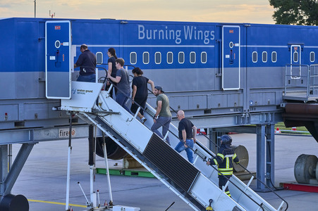 Flugunfall-Übung auf dem Hannover Airport