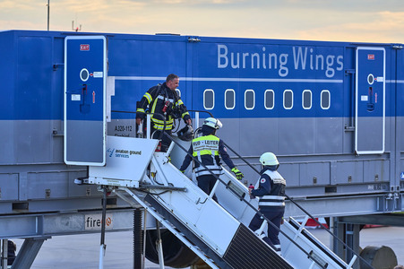 Flugunfall-Übung auf dem Hannover Airport