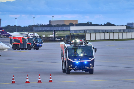 Flugunfall-Übung auf dem Hannover Airport