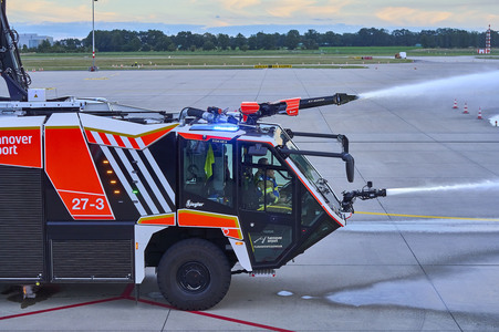Flugunfall-Übung auf dem Hannover Airport