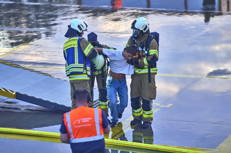 Flugunfall-Übung auf dem Hannover Airport