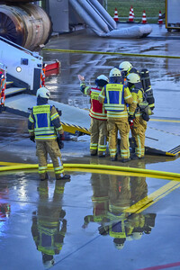 Flugunfall-Übung auf dem Hannover Airport