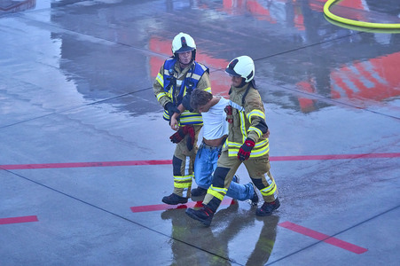Flugunfall-Übung auf dem Hannover Airport