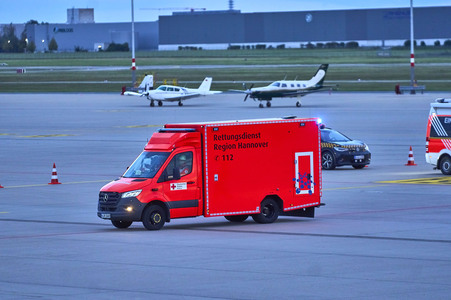 Flugunfall-Übung auf dem Hannover Airport