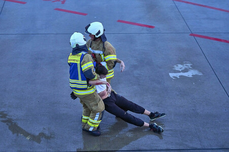 Flugunfall-Übung auf dem Hannover Airport