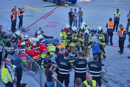 Flugunfall-Übung auf dem Hannover Airport