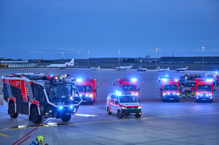 Flugunfall-Übung auf dem Hannover Airport