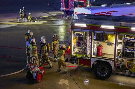 Flugunfall-Übung auf dem Hannover Airport