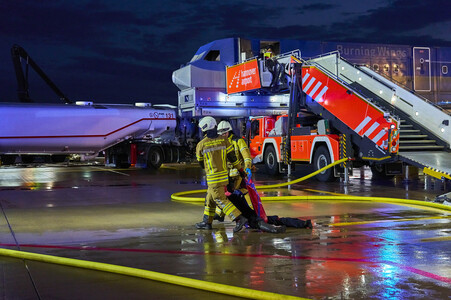 Flugunfall-Übung auf dem Hannover Airport