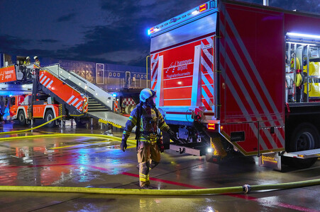 Flugunfall-Übung auf dem Hannover Airport