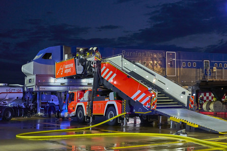 Flugunfall-Übung auf dem Hannover Airport