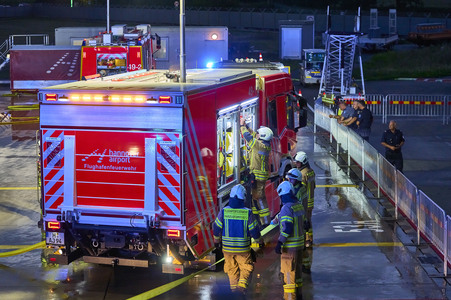 Flugunfall-Übung auf dem Hannover Airport