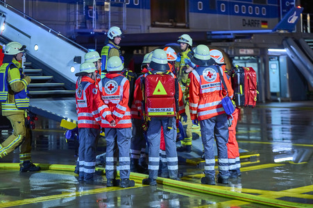 Flugunfall-Übung auf dem Hannover Airport