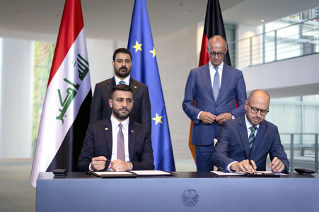 Empfang des Ministerpräsidenten vom Irak in Berlin