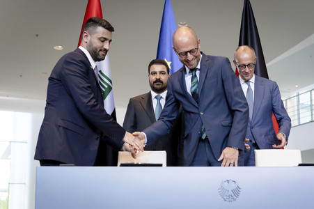 Empfang des Ministerpräsidenten vom Irak in Berlin