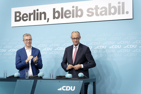 Wahlkampf-Schlussspurt der CDU zur Abgeordnetenhauswahl 2026 in Berlin