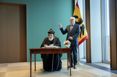Gespräch des Bundespräsidenten mit dem Patriarchen der Kirche von Antiochien in Berlin