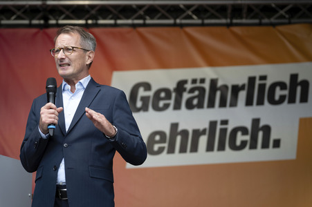 Wahlkampfabschluss des BSW zur Abgeordnetenhauswahl 2026 in Berlin