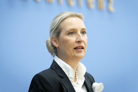 Bundespressekonferenz 'AfD - Auswirkungen der Landtagswahlen in Berlin und Mecklenburg-Vorpommern auf die Bundespolitik' in Berlin