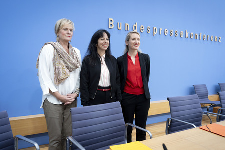 Bundespressekonferenz 'Die Linke - Auswirkungen der Landtagswahlen in Berlin und Mecklenburg-Vorpommern auf die Bundespolitik' in Berlin