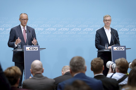 CDU Pressekonferenz zu den Landtagswahlen in Berlin und Mecklenburg-Vorpommern in Berlin