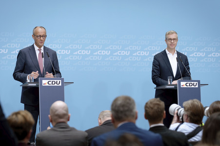 CDU Pressekonferenz zu den Landtagswahlen in Berlin und Mecklenburg-Vorpommern in Berlin