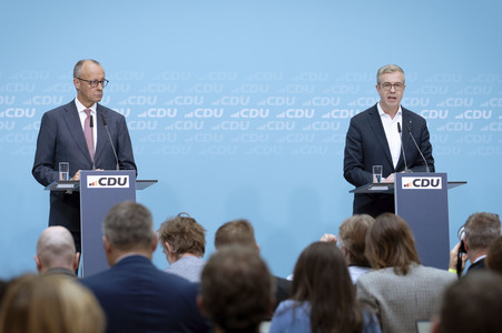 CDU Pressekonferenz zu den Landtagswahlen in Berlin und Mecklenburg-Vorpommern in Berlin