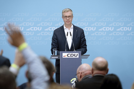 CDU Pressekonferenz zu den Landtagswahlen in Berlin und Mecklenburg-Vorpommern in Berlin