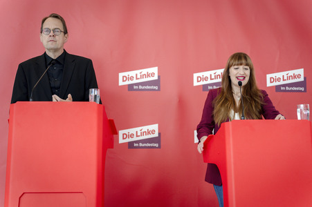 Fraktionssitzung der Bundestagsfraktion der Partei Die Linke in Berlin