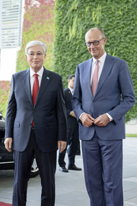 Empfang des Präsidenten von Kasachstan in Berlin