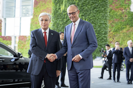 Empfang des Präsidenten von Kasachstan in Berlin