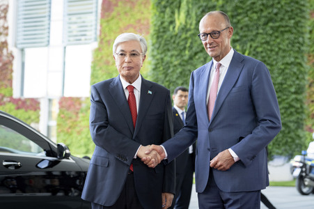 Empfang des Präsidenten von Kasachstan in Berlin