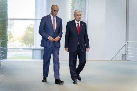 Empfang des Präsidenten von Kasachstan in Berlin