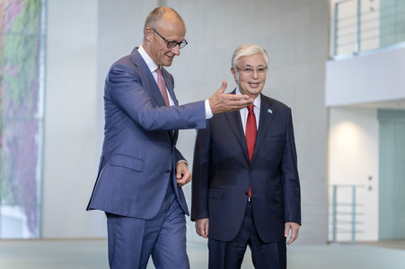 Empfang des Präsidenten von Kasachstan in Berlin