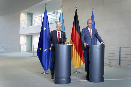 Empfang des Präsidenten von Kasachstan in Berlin