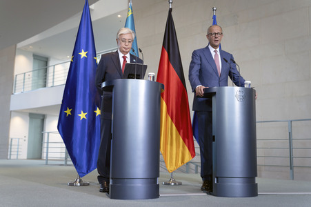Empfang des Präsidenten von Kasachstan in Berlin