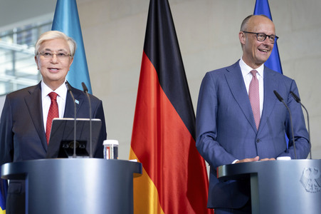 Empfang des Präsidenten von Kasachstan in Berlin