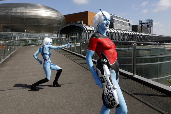 GEEK ART: Andorianer / Andorian Bodypainting