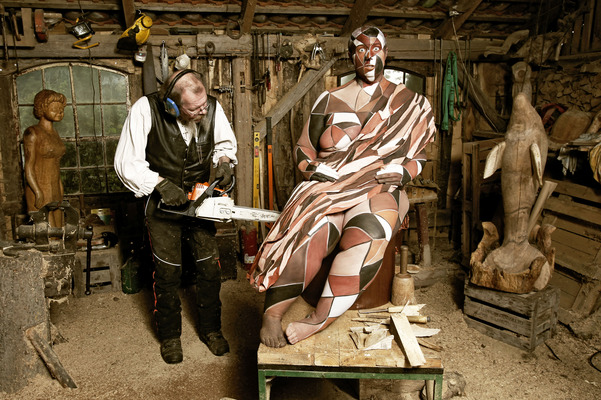 Holzbildhauer / Wood Sculptor Bodypainting