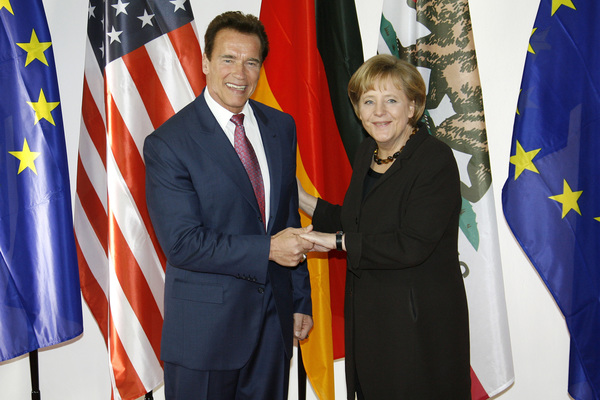 Arnold Schwarzenegger, Angela Merkel