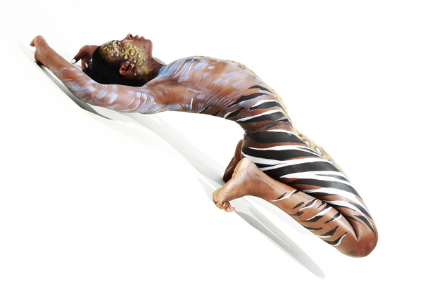 Wildlife Bodypainting und Photoshooting