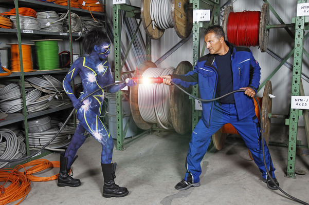 Elektriker / Electrician Bodypainting