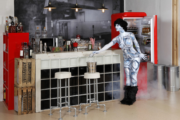 DOOR ART: Kühlschranktür / Icebox Door Bodypainting